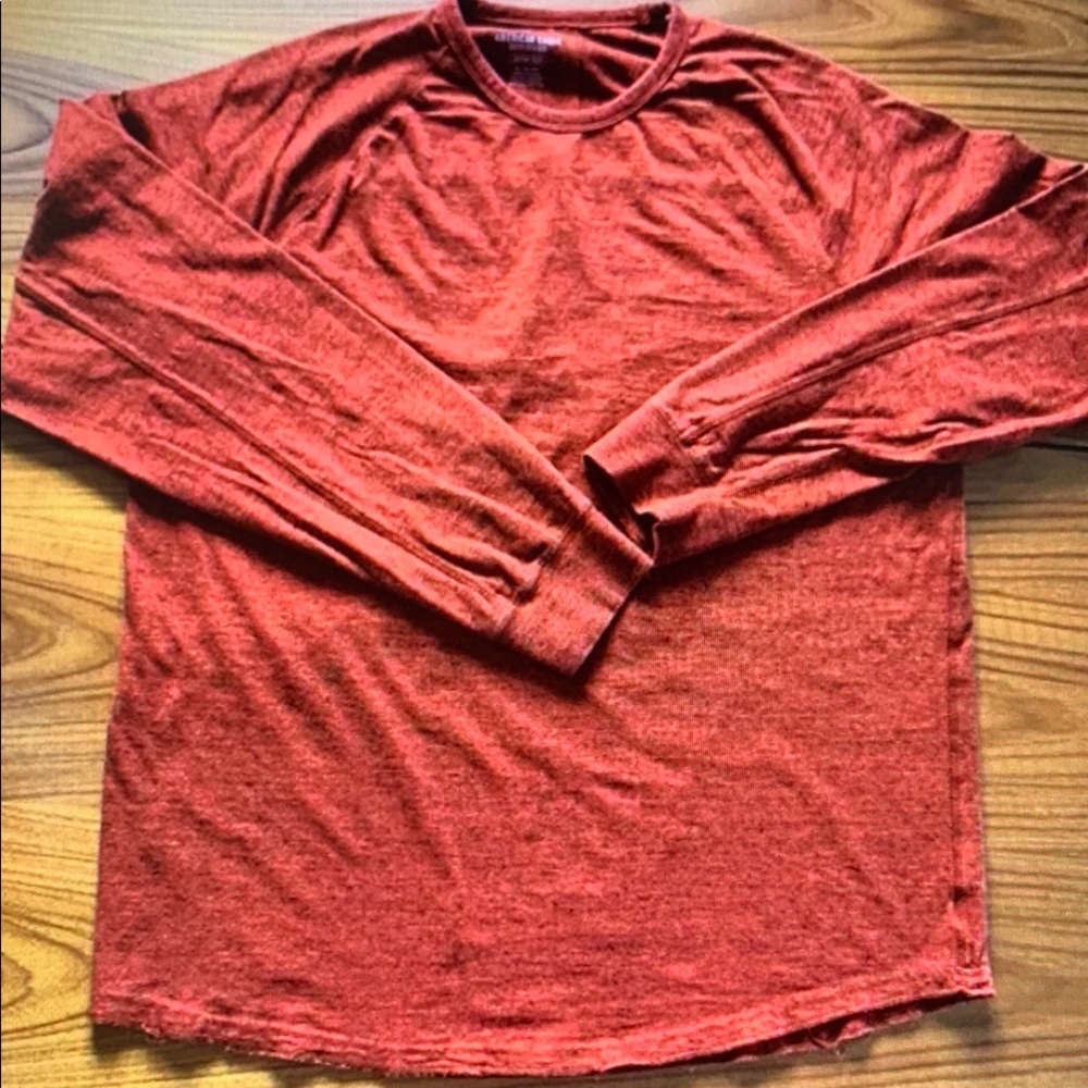 American Eagle Outfitters Red Long Sleeve Tee
